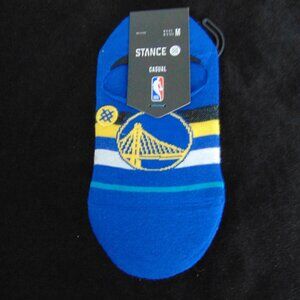 Stance Golden State Warriors Unisex No-Show Socks Blue with Logo Size M BNWT